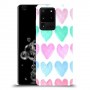 לבבות פסטל כיסוי מגן קשיח מעוצב ל Samsung Galaxy S20 Ultra 5G יחידה אחת סקרין מובייל