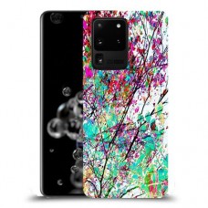 באביב בסגול כיסוי מגן קשיח מעוצב ל Samsung Galaxy S20 Ultra 5G יחידה אחת סקרין מובייל