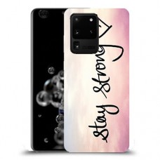 הישאר חזק כיסוי מגן קשיח מעוצב ל Samsung Galaxy S20 Ultra 5G יחידה אחת סקרין מובייל