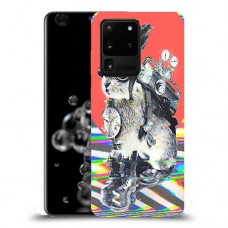 ארנבון מוזר כיסוי מגן קשיח מעוצב ל Samsung Galaxy S20 Ultra 5G יחידה אחת סקרין מובייל