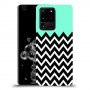 פסים במנטה כיסוי מגן קשיח מעוצב ל Samsung Galaxy S20 Ultra 5G יחידה אחת סקרין מובייל