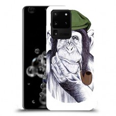 חשיבה קוף כיסוי מגן קשיח מעוצב ל Samsung Galaxy S20 Ultra 5G יחידה אחת סקרין מובייל