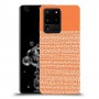 נקודות לבנות בכתום כיסוי מגן קשיח מעוצב ל Samsung Galaxy S20 Ultra 5G יחידה אחת סקרין מובייל