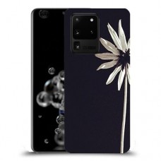 פרח לבן כיסוי מגן קשיח מעוצב ל Samsung Galaxy S20 Ultra 5G יחידה אחת סקרין מובייל