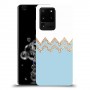 לבן כחול כיסוי מגן קשיח מעוצב ל Samsung Galaxy S20 Ultra 5G יחידה אחת סקרין מובייל