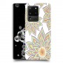 חמניות בלבן כיסוי מגן קשיח מעוצב ל Samsung Galaxy S20 Ultra יחידה אחת סקרין מובייל