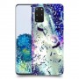 גשם מתכת כיסוי מגן קשיח מעוצב ל Samsung Galaxy S20+ 5G יחידה אחת סקרין מובייל