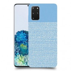 נקודות לבנות בכחול כיסוי מגן קשיח מעוצב ל Samsung Galaxy S20+ 5G יחידה אחת סקרין מובייל