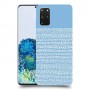נקודות לבנות בכחול כיסוי מגן קשיח מעוצב ל Samsung Galaxy S20+ 5G יחידה אחת סקרין מובייל