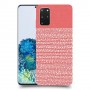 נקודות לבנות בורוד כיסוי מגן קשיח מעוצב ל Samsung Galaxy S20+ 5G יחידה אחת סקרין מובייל