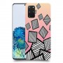 זאברה ריבועים כיסוי מגן קשיח מעוצב ל Samsung Galaxy S20+ 5G יחידה אחת סקרין מובייל
