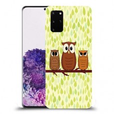 משפחת ינשוף כיסוי מגן קשיח מעוצב ל Samsung Galaxy S20+ יחידה אחת סקרין מובייל