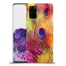 נוצת טווס כיסוי מגן קשיח מעוצב ל Samsung Galaxy S20+ יחידה אחת סקרין מובייל