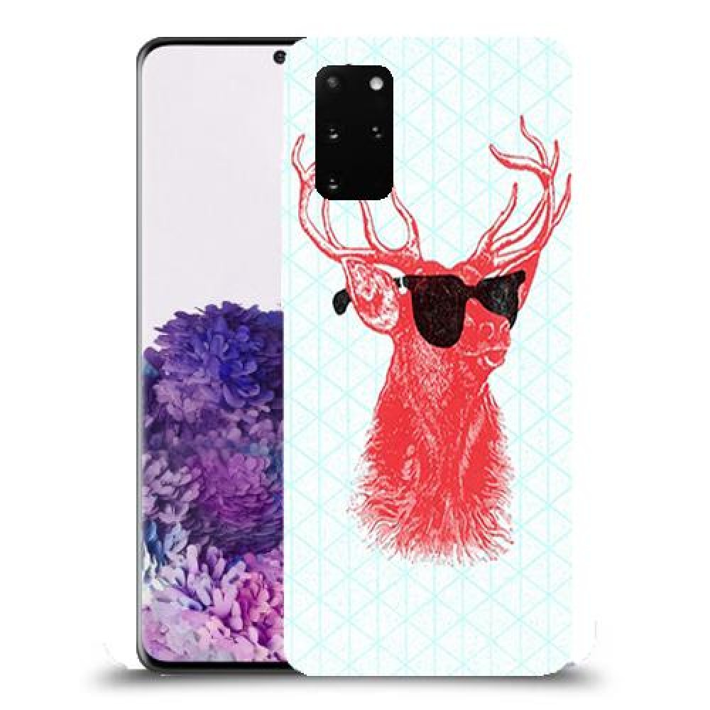 אדג אדום במשקפיים כיסוי מגן קשיח מעוצב ל Samsung Galaxy S20+ יחידה אחת סקרין מובייל