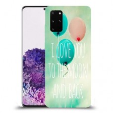 עד הירח ובחזרה כיסוי מגן קשיח מעוצב ל Samsung Galaxy S20+ יחידה אחת סקרין מובייל