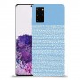 נקודות לבנות בכחול כיסוי מגן קשיח מעוצב ל Samsung Galaxy S20+ יחידה אחת סקרין מובייל