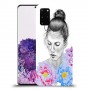 אישה בפרחים כיסוי מגן קשיח מעוצב ל Samsung Galaxy S20+ יחידה אחת סקרין מובייל