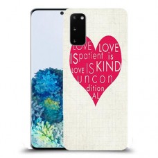 אהבה היא אדיבה כיסוי מגן קשיח מעוצב ל Samsung Galaxy S20 יחידה אחת סקרין מובייל