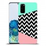 פסים במנטה ורוד כיסוי מגן קשיח מעוצב ל Samsung Galaxy S20 יחידה אחת סקרין מובייל