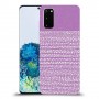 נקודות לבנות בסגול כיסוי מגן קשיח מעוצב ל Samsung Galaxy S20 יחידה אחת סקרין מובייל