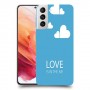 אהבה באוויר כיסוי מגן קשיח מעוצב ל Samsung Galaxy S21 5G יחידה אחת סקרין מובייל