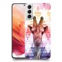 ג'ירפה נחמד כיסוי מגן קשיח מעוצב ל Samsung Galaxy S21 5G יחידה אחת סקרין מובייל