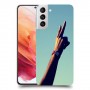 שלום בשבילך כיסוי מגן קשיח מעוצב ל Samsung Galaxy S21 5G יחידה אחת סקרין מובייל