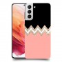 ורוד-לבן-לבן כיסוי מגן קשיח מעוצב ל Samsung Galaxy S21 5G יחידה אחת סקרין מובייל