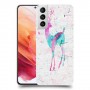 ורוד אייל כיסוי מגן קשיח מעוצב ל Samsung Galaxy S21 5G יחידה אחת סקרין מובייל