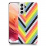 פסים קשת כיסוי מגן קשיח מעוצב ל Samsung Galaxy S21 5G יחידה אחת סקרין מובייל