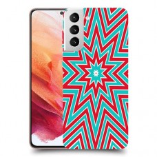 צבעי שלג כיסוי מגן קשיח מעוצב ל Samsung Galaxy S21 5G יחידה אחת סקרין מובייל