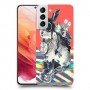ארנבון מוזר כיסוי מגן קשיח מעוצב ל Samsung Galaxy S21 5G יחידה אחת סקרין מובייל