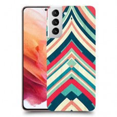 פסים בצבע כיסוי מגן קשיח מעוצב ל Samsung Galaxy S21 5G יחידה אחת סקרין מובייל
