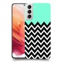 פסים במנטה כיסוי מגן קשיח מעוצב ל Samsung Galaxy S21 5G יחידה אחת סקרין מובייל
