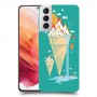 גלידה סאני כיסוי מגן קשיח מעוצב ל Samsung Galaxy S21 5G יחידה אחת סקרין מובייל