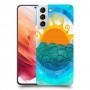 זריחה ליד הים כיסוי מגן קשיח מעוצב ל Samsung Galaxy S21 5G יחידה אחת סקרין מובייל