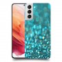 טורקיז יהלומים כיסוי מגן קשיח מעוצב ל Samsung Galaxy S21 5G יחידה אחת סקרין מובייל