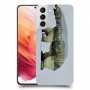 דוב לבן כיסוי מגן קשיח מעוצב ל Samsung Galaxy S21 5G יחידה אחת סקרין מובייל