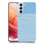 נקודות לבנות בכחול כיסוי מגן קשיח מעוצב ל Samsung Galaxy S21 5G יחידה אחת סקרין מובייל