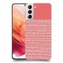 נקודות לבנות בורוד כיסוי מגן קשיח מעוצב ל Samsung Galaxy S21 5G יחידה אחת סקרין מובייל