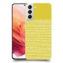 נקודות לבנות בצהוב כיסוי מגן קשיח מעוצב ל Samsung Galaxy S21 5G יחידה אחת סקרין מובייל