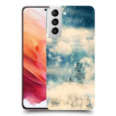 יופי חורף כיסוי מגן קשיח מעוצב ל Samsung Galaxy S21 5G יחידה אחת סקרין מובייל