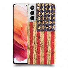 עץ ארצות הברית כיסוי מגן קשיח מעוצב ל Samsung Galaxy S21 5G יחידה אחת סקרין מובייל