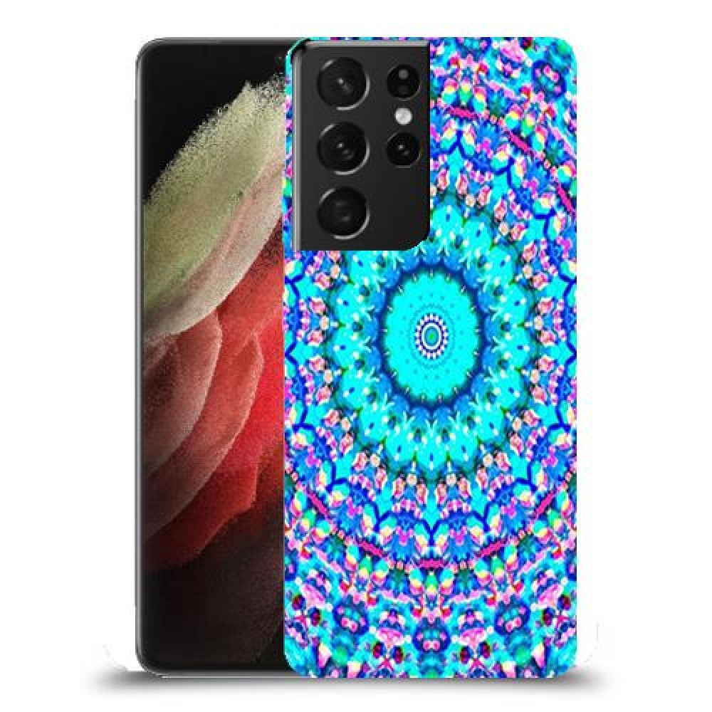 מנדלה בצבע כיסוי מגן קשיח מעוצב ל Samsung Galaxy S21 Ultra 5G יחידה אחת סקרין מובייל