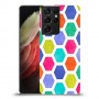 ניאון חלת דבש כיסוי מגן קשיח מעוצב ל Samsung Galaxy S21 Ultra 5G יחידה אחת סקרין מובייל