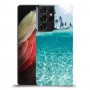 חופשה גן עדן כיסוי מגן קשיח מעוצב ל Samsung Galaxy S21 Ultra 5G יחידה אחת סקרין מובייל