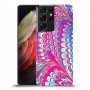 טווס סיפור כיסוי מגן קשיח מעוצב ל Samsung Galaxy S21 Ultra 5G יחידה אחת סקרין מובייל