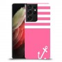 ורוד ימית כיסוי מגן קשיח מעוצב ל Samsung Galaxy S21 Ultra 5G יחידה אחת סקרין מובייל