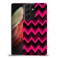 קווי סגול כיסוי מגן קשיח מעוצב ל Samsung Galaxy S21 Ultra 5G יחידה אחת סקרין מובייל