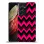 קווי סגול כיסוי מגן קשיח מעוצב ל Samsung Galaxy S21 Ultra 5G יחידה אחת סקרין מובייל